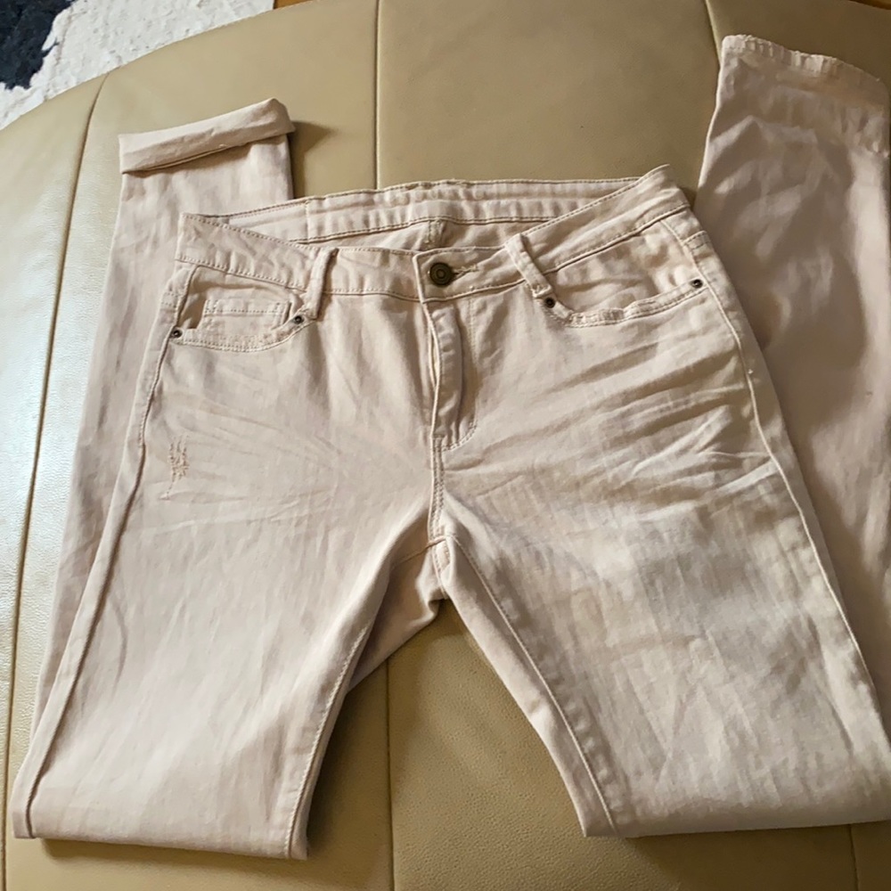 Sand coloured soft summer denim